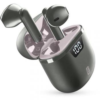 Cellular Line Seek PRO Auricolari Wireless In-ear Bluetooth Grigio con Custodia di Ricarica
