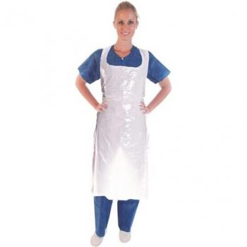 Pack de 50 tabliers blancs Hygostar, 140/75 cm, imperméables