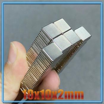 10x10x2 Neodymium Block Magnets (N35, 20-500 Pcs)