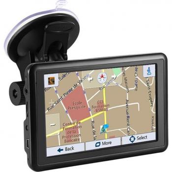 GPS de coche con carga USB y transmisor FM