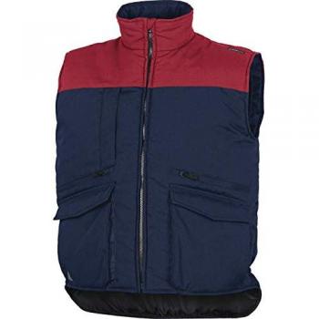 Gilet Multipoches Delta Plus – Bleu Marine / Rouge – Taille S