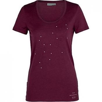 Icebreaker Damen W Tech Lite SS Scoop Tour du Mont Blanc Short Sleeve Unterhemd L (Brasil)