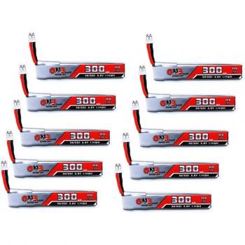 10PCS GAONENG GNB 1S 300mAh 3.8V 30C/60C LiHV Lipo Battery PH2.0 Plug for US65 Drone