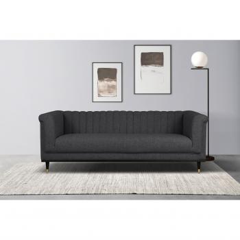 Home Affaire 2‑Sitzer „Chamby“ – Grau, Holzuntergestell