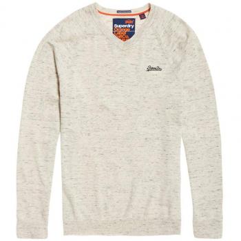 Superdry Sweat en Coton À Col en V Orange Label