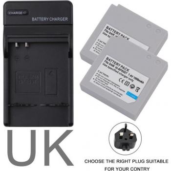 Samsung VP-MX10 SMX-F30 SMX-F33 L20 2Packs IA-BP85ST Li-ion Battery Charger