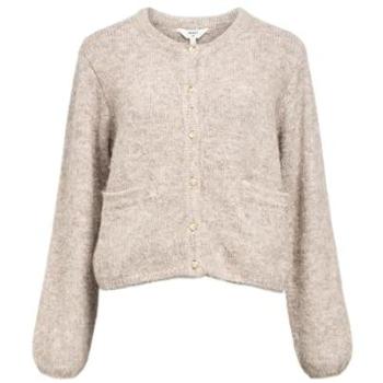 Cream Cardigan with Button – Relaxed Fit, Humus Blend