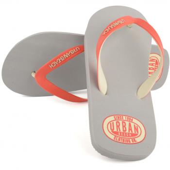 Urban Beach Men's Amoco Flip Flops, Grey, 10 UK 43/44 EU