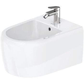 Duravit Qatego Mural Bidé 385×570×285 mm, Grifo y Rebosadero