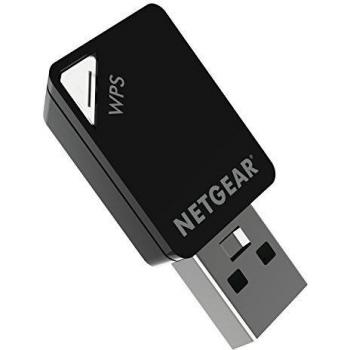 NETGEAR A6100-100PES AC600 802.11ac Dual Band (150/433 Mbps) Wi-Fi USB Mini Adapter, Black