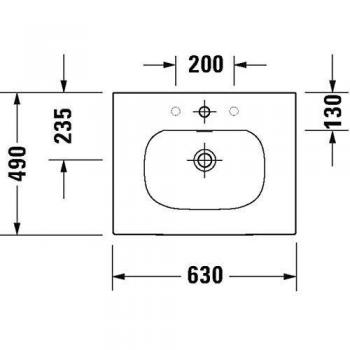 Dimensions : 630 mm