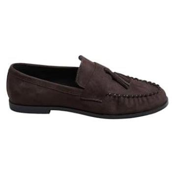 Long Tall Sally Mocassins Micro Tassel Brun EU 42 (UK 9) Femme