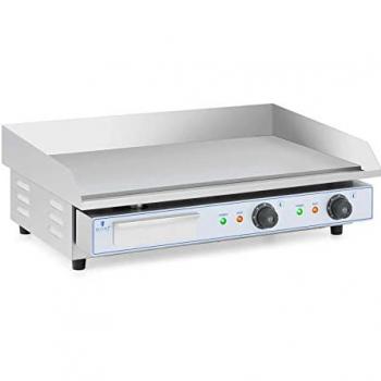 Plancha Eléctrica Royal Catering 730×400mm con 2 Fry‑Top de 1100 W