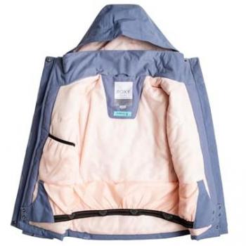 Giacca Roxy Galaxy blu grigio rosa con cappuccio per bambini 12 anni