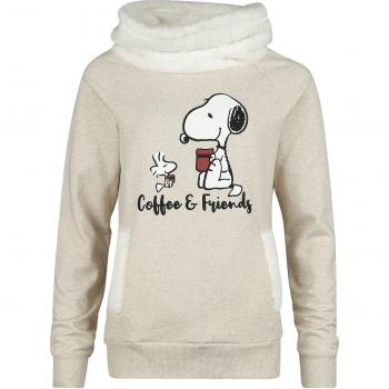 Goldener Peanuts‑Einhorn T-Shirt – Coffee & Friends, beige, M, Lizenzierter Fanartikel