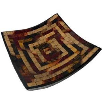 Accesorio de Hogar Gissé 20 cm – Mosaico Geométrico en Tres Colores