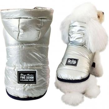 Abrigo Súper Cálido Canino Plateado S‑XXL