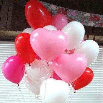 100 Stück/Pack 10 Zoll 2,2g Herzballons aus Latex für Hochzeiten und Geburtstagsfeiern