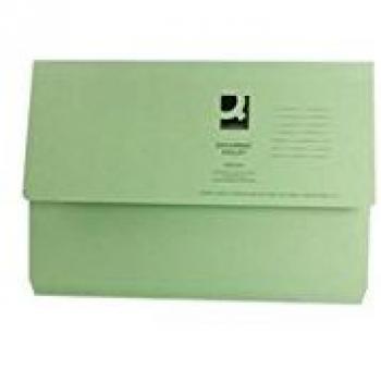Green 220gsm Document Wallet