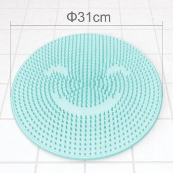 Tapis de salle de bain avec fonction de nettoyage des pieds