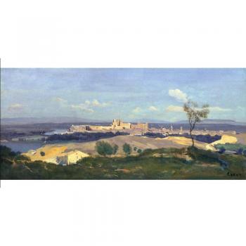 Holzpuzzle „Avignon, Blick aus dem Westen“ – Corot