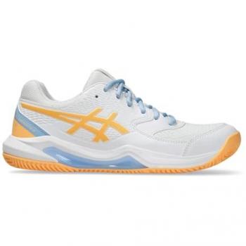 GEL‑DEDICATE 8 Asics Zapatilla de Pádel Femenina Blanco-Naranja