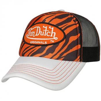 Black-Orange Tampa Trucker Cap by Von Dutch