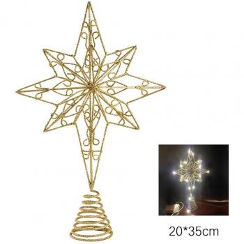 Christmas Tree Five-Point Star Ornament