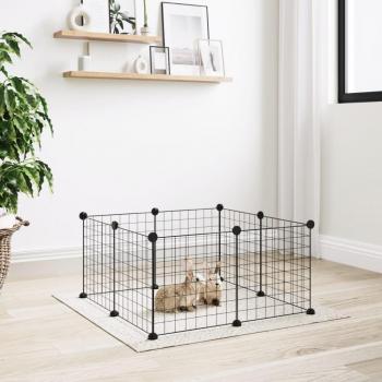 Gaiola de Aço 8 Painéis VidaXL 35cm