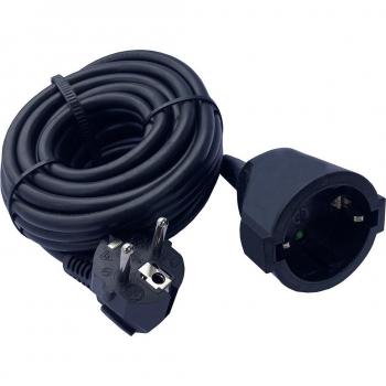 Extendeur Schuko HO5VV-F 3G1,5 mm², 5 m – Noir Zenitech