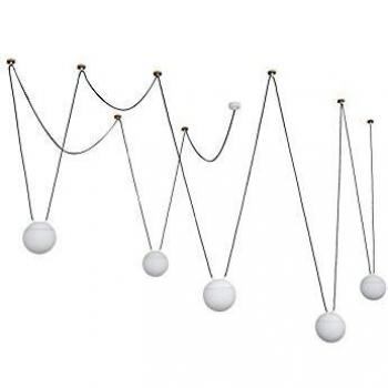 Netlighting Mine 5 Light Ceiling Pendant White Wood E27