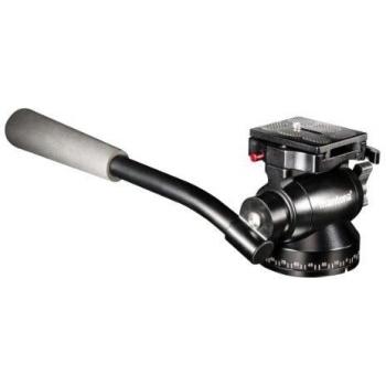 Mantona Video-Neiger Pan 360 (Getriebeneiger), Stativkopf, Schwarz