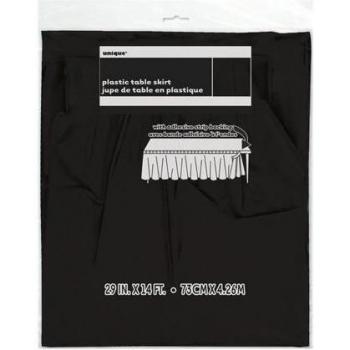 73cm Red Rectangular Plastic Table Skirt – Unique Party Edition