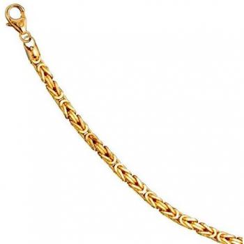 Königskette 585 Gelbgold Massiv 3,2 Mm 80 Cm