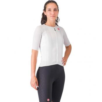 Castelli Aero RC 8S Women’s Short Sleeve Jersey, Off‑White, Large