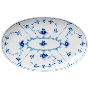 Royal Copenhagen Blue Fluted Plain Oval Serving Dish