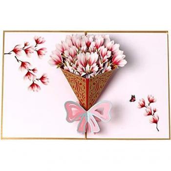 Elegant Blossom Pop‑Up Appreciation Card