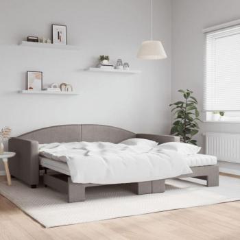 Sofá cama nido con colchón gris taupe