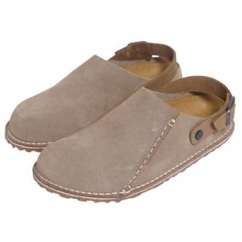 Female Gray 9 US Lutry Birkenstock Premium Suede Clogs