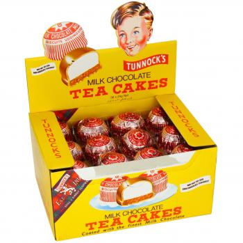 Tortas de chocolate con leche Tunnock 24 g (paquete de 36)