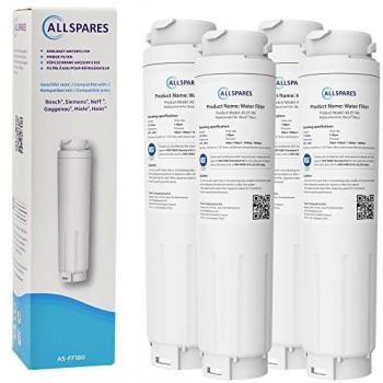 Filtro all‑acqua 4x Allspares per frigo Bosch UltraClarity