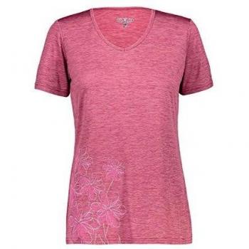 CMP Damen T-Shirt Light “Flower Burst” – Goji‑Melange, Größe D38