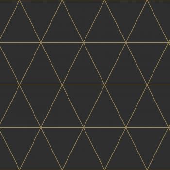 Papier Peint Triforce Noir Or
