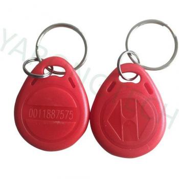 Étiquettes RFID étanches 125 kHz porte-clés rouges