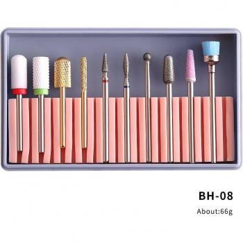 Ensemble de 10 accessoires de ponçage pour ongles