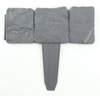 10 Pcs Plastic Cobblestone Border for Garden Edging
