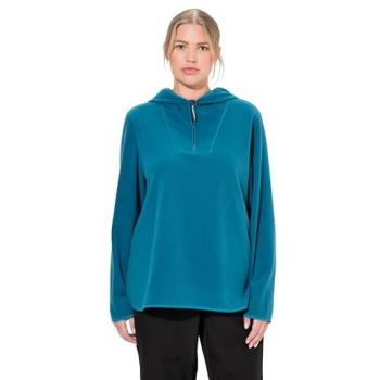 Warmer Fleece-Troyer für Damen, große Größen, Blau, 46/48