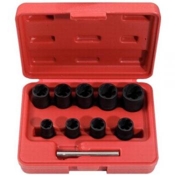 Bussole a Impatto 3/8 con Profilo Spirale, Set da 10 Pezzi, 10-19mm