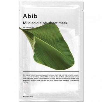 Mild Acidic pH Beauty Sheet Mask, Heartleaf Fit, 1 Sheet Mask, 1.01 fl oz (30 ml)