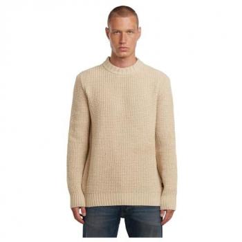 Herren‑Wollpullover G‑Star Raw in Creme, Größe M